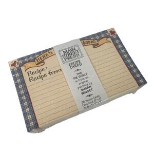 Vintage 1996 Main Street Press The Pie Shelf Recipe Cards Sealed 36 Count